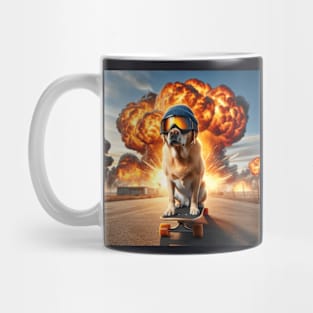 Yellow Labrador  Action Puppies Mug